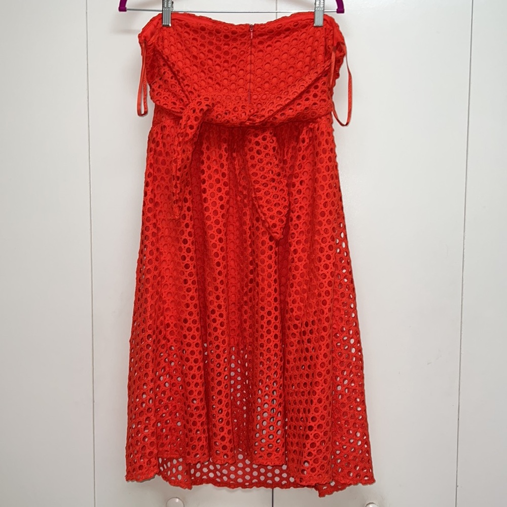 Boohoo Red Strapless Dress - Picture 6 of 7